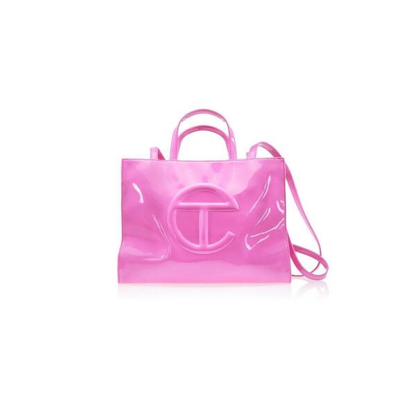 Telfar Medium Shopping Bag Pink Patent - Picture 1 of 2